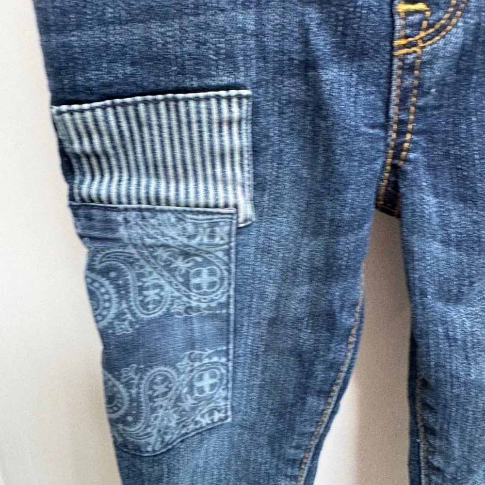 NWOT Gymboree 2T Girls Dark Blue Denim Jeans with Patchwork